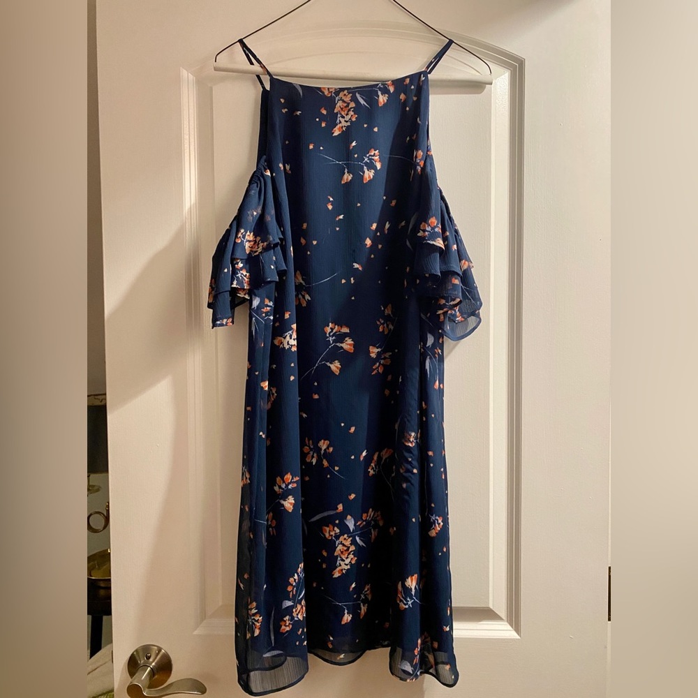 Navy Floral Dress